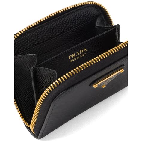 prada saffiano leather credit card case|Prada saffiano wallet on chain.